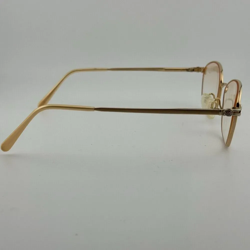 CHARMANT US7646 Eyeglasses‎ Frames gold Titanium No Nickel Full Rim 52-17 H13300